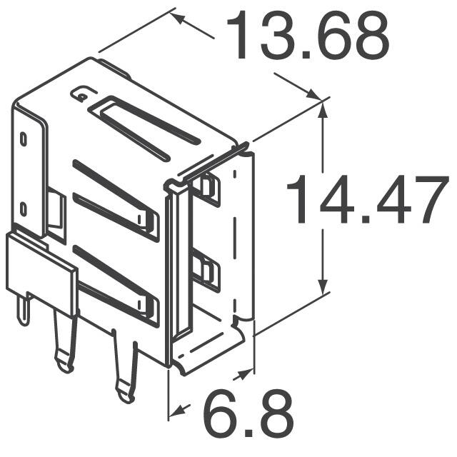 673298001 Molex  USB-DVI-HDMI-Steckverbinderbaugruppen